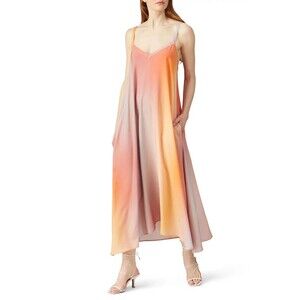 VEDA fiesta Sunset Ombré Maxi Dress Size Small